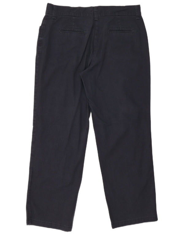 Damskie spodnie Lee o swobodnym kroju US 14 XL W34 L29 Granatowa bawełna