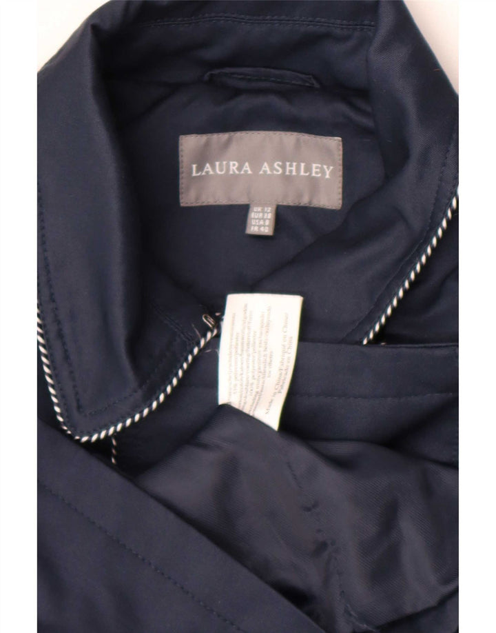 Damski trencz z podwójnymi piersiami Laura Ashley UK 12, średni granatowy