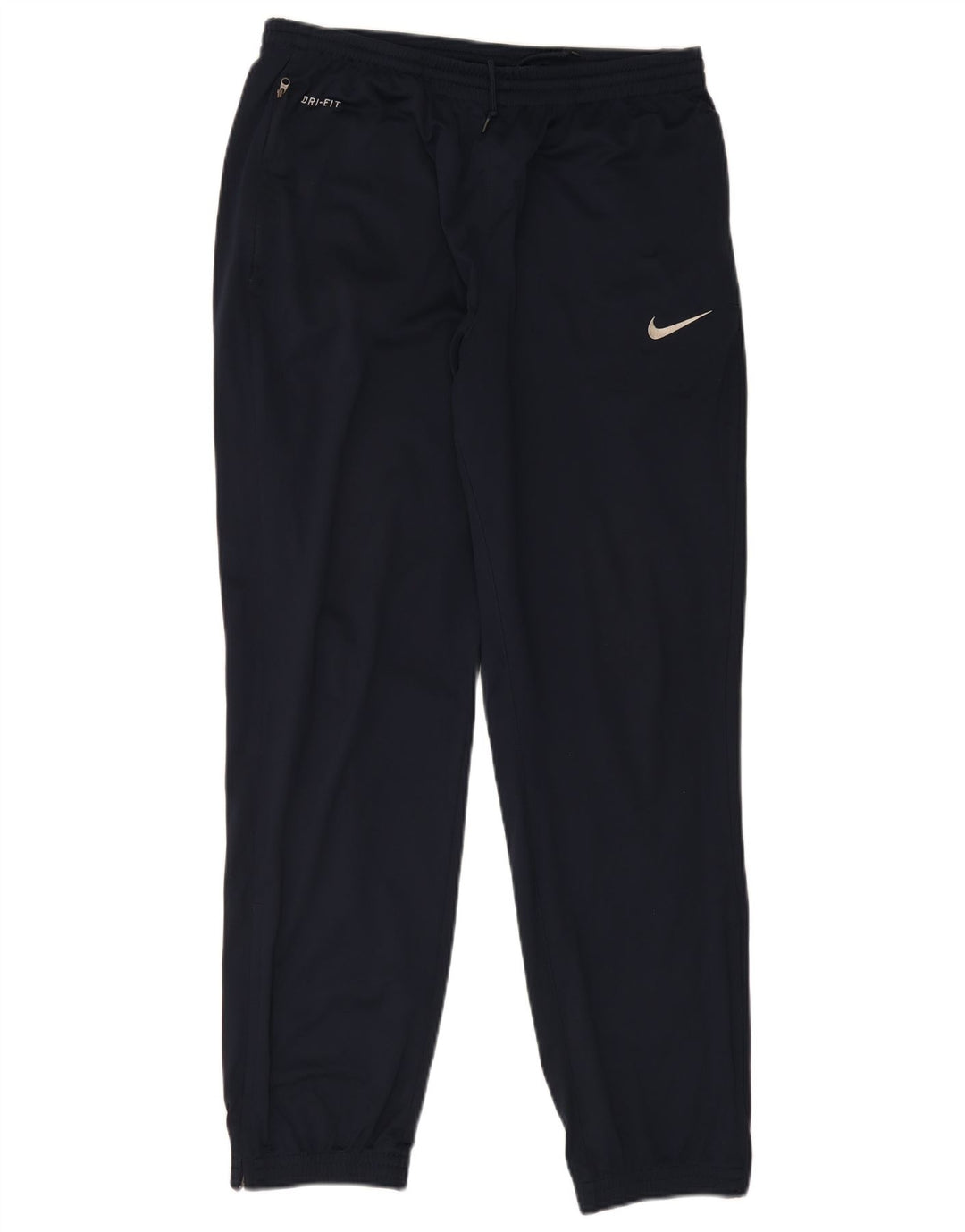 Męskie spodnie dresowe Nike Dri Fit, duże, granatowe, poliestrowe
