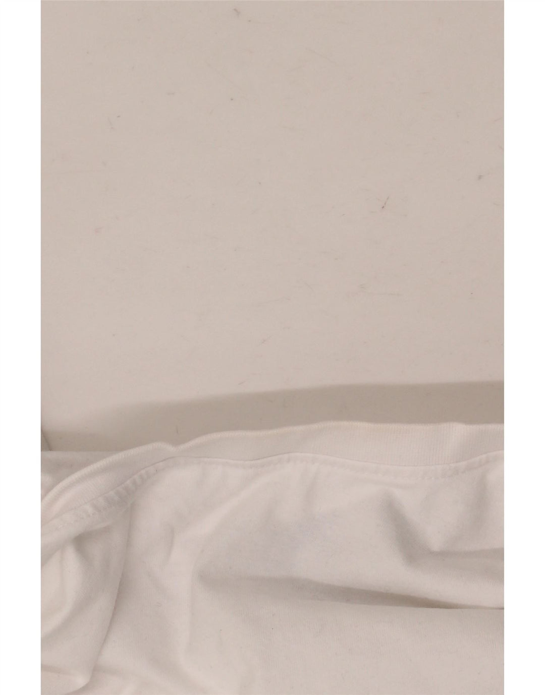 CREW CLOTHING Męski T-shirt Top, duży, biały, bawełniany