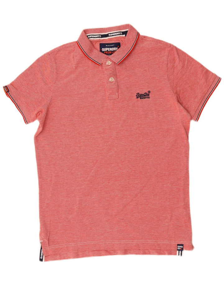 Męska koszulka polo Superdry, duża, bawełniana w czerwone plamki