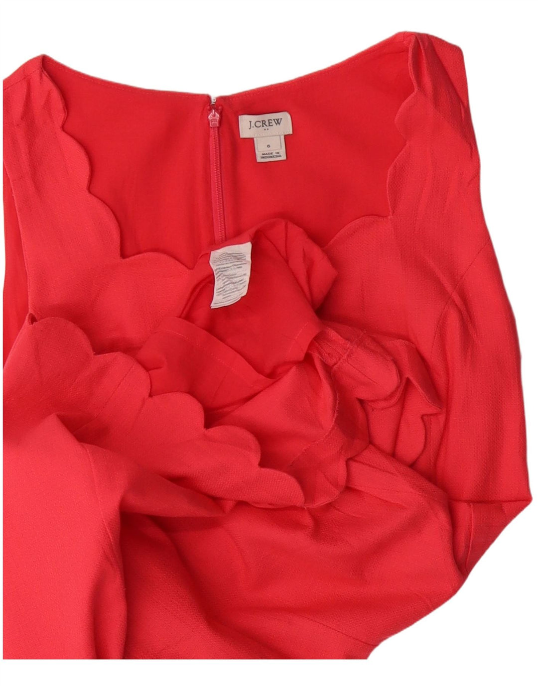 J. CREW Damska sukienka o linii A bez rękawów US 6, średni róż, bawełna