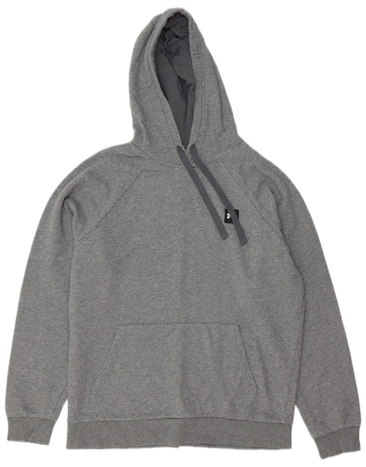 Męski sweter z kapturem Under Armour, średnioszary, bawełniany
