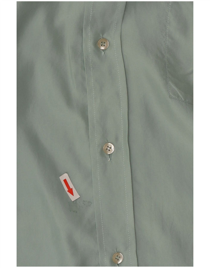 Koszula męska z krótkim rękawem BARONI IT 50 Średni zielony jedwab