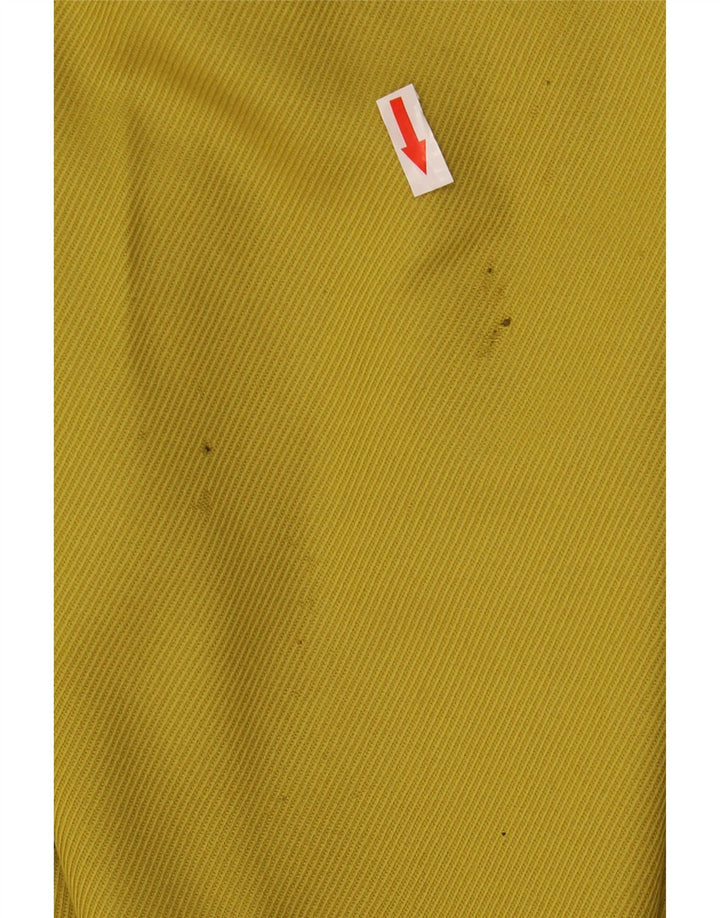 Vintage damski płaszcz oversize IT 44 średni żółty wełniany