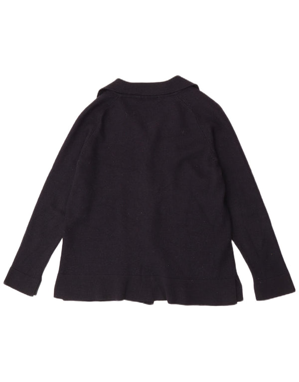 Marks & Spencer Damski sweter kardigan UK 18 XL Granatowy akryl