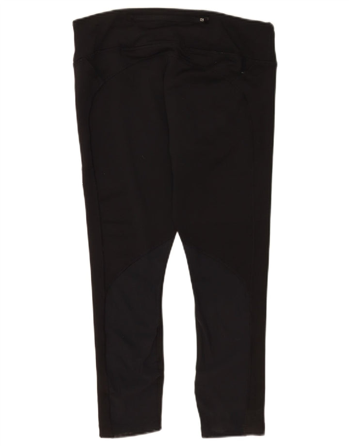Legginsy damskie Nike UK 16, duże, czarne, poliestrowe