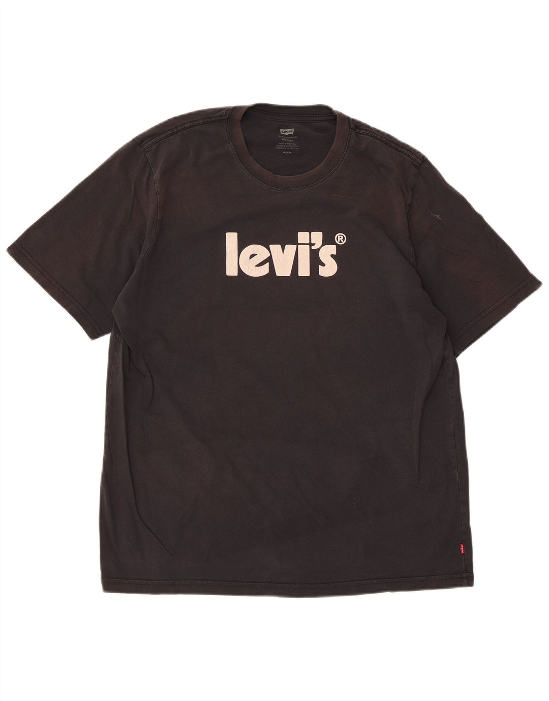 Męski T-shirt Levi's o swobodnym kroju z grafiką, średni czarny