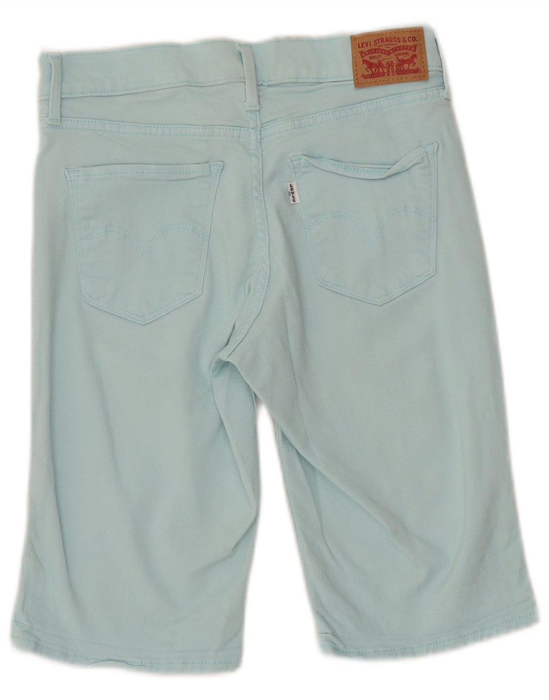 Damskie spodenki jeansowe LEVI'S W27 Małe, turkusowe, bawełniane