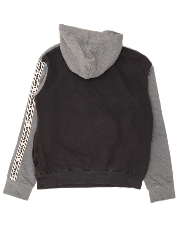 Chłopięca bluza z kapturem Under Armour Cold Gear 13-14 lat XL, szary, blok kolorów