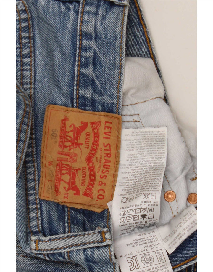 Męskie jeansy Levi's 501 Straight W32 L30 Niebieskie bawełniane