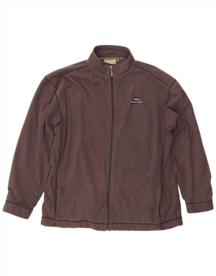 Męska kurtka polarowa Weird Fish UK 42 XL, szary poliester