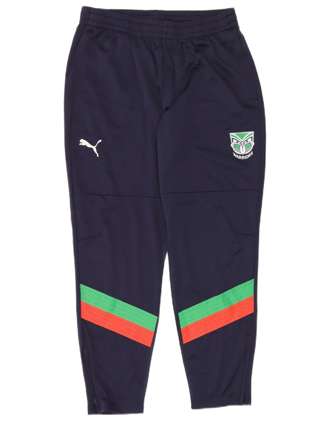 Męskie spodnie dresowe PUMA Warriors XL, granatowy, poliester z blokami kolorów