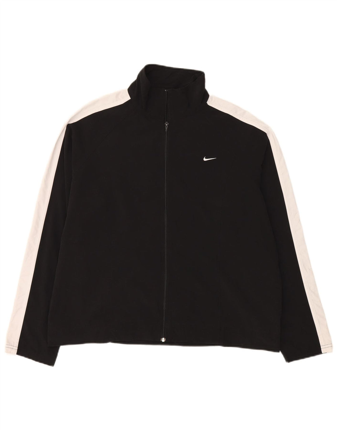 Damska bluza dresowa Nike US 12/14, duży czarny poliester z blokami kolorów