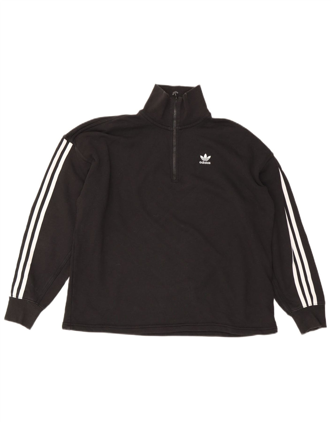 Bluza damska Adidas Oversized Sweter UK 10 Mała czarna bawełna