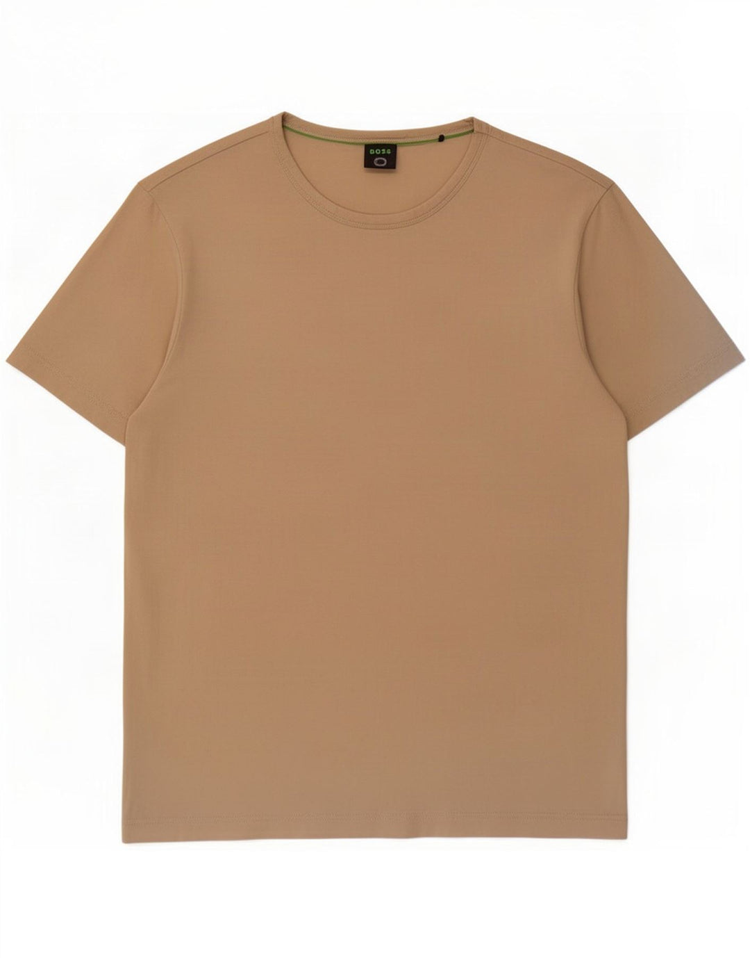 T-shirt męski Hugo Boss Top, średnio beżowy, bawełniany