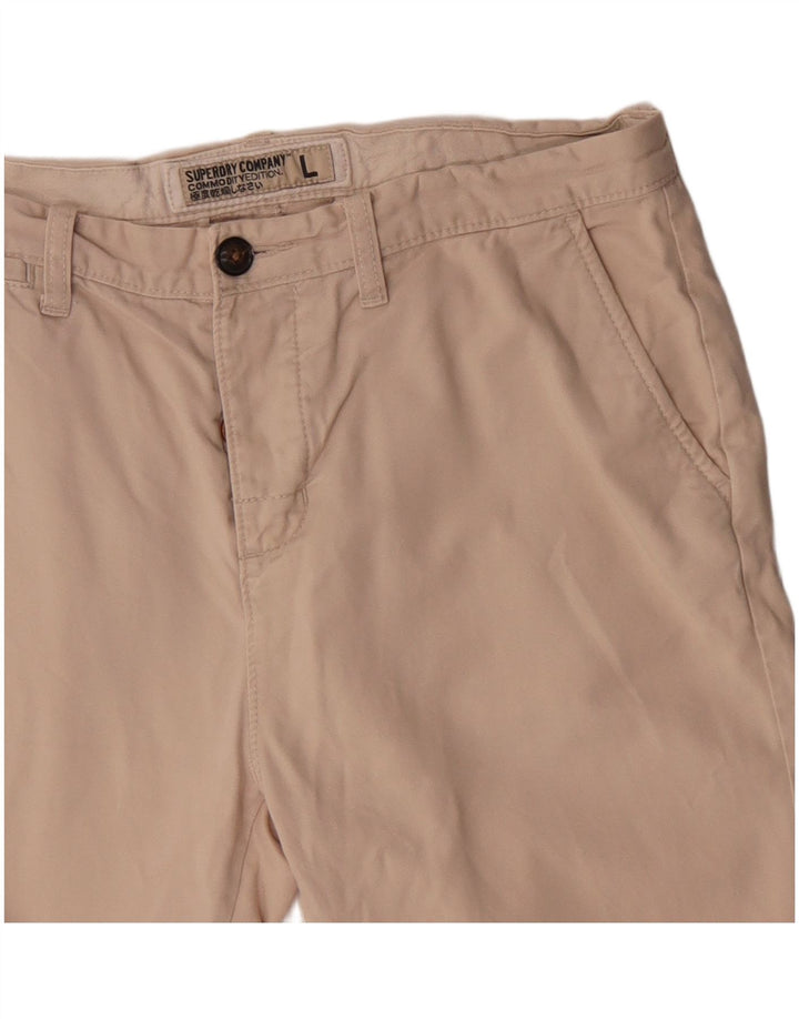 Męskie spodenki chino Superdry, duże W34, beżowa bawełna