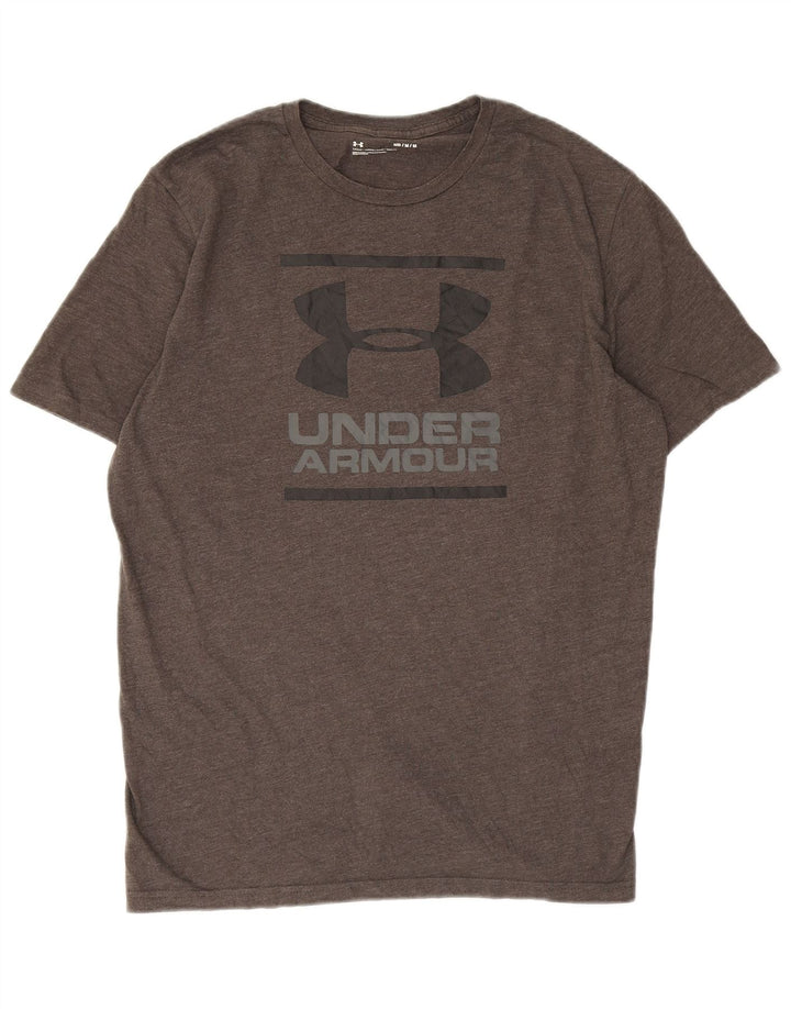 Męski t-shirt z grafiką Under Armour, średni szary