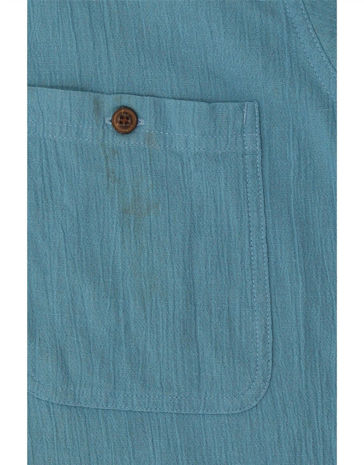 Koszula męska z krótkim rękawem Patagonia, duża, niebieska, bawełniana