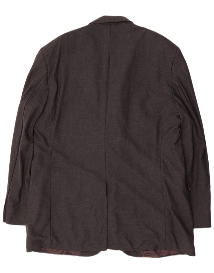 Męska marynarka Brooks Brothers z długim rękawem, zapinana na 2 guziki, UK 46 3XL, szara wełna