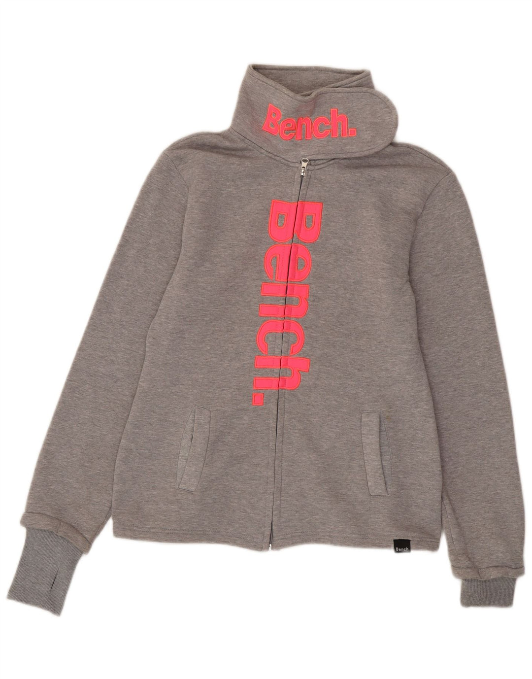 Damska kurtka dresowa Bench Graphic UK 18 XL, szara bawełna