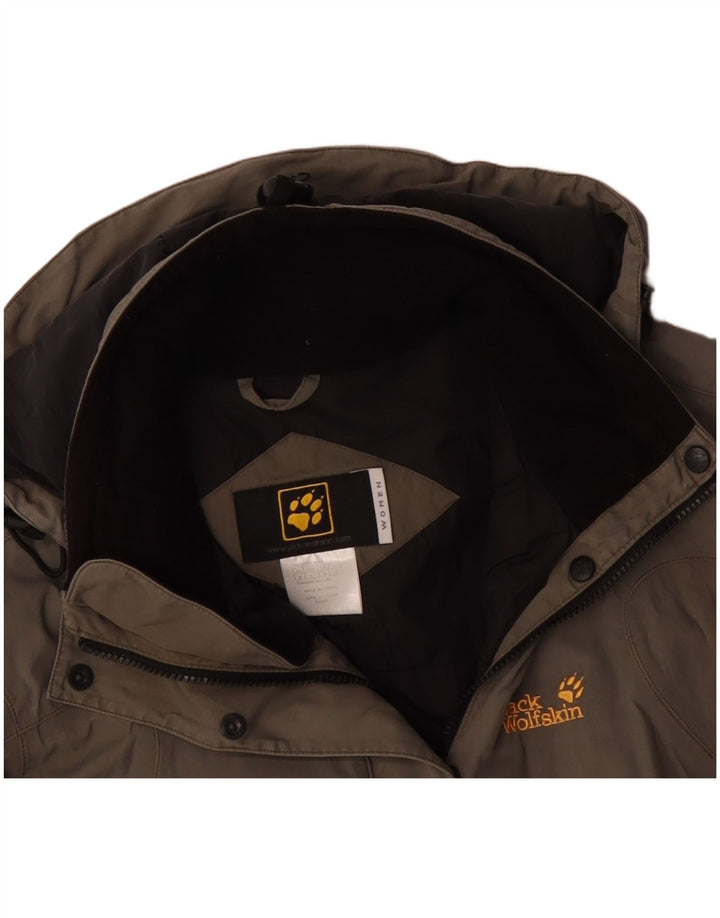 Damska kurtka wiatrówka JACK WOLFSKIN UK 12 w kolorze średniego beżu