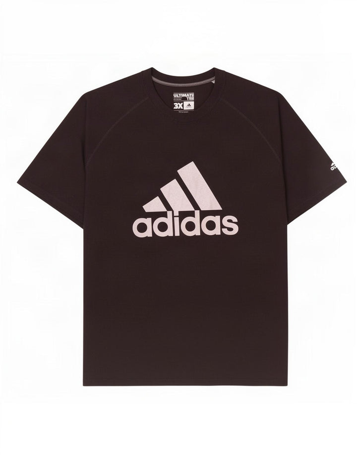 Męska koszulka graficzna Adidas Top 3XL Czarny poliester