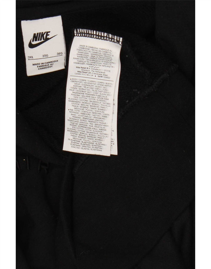 Męski sweter z kapturem Nike 3XL, czarny, bawełniany