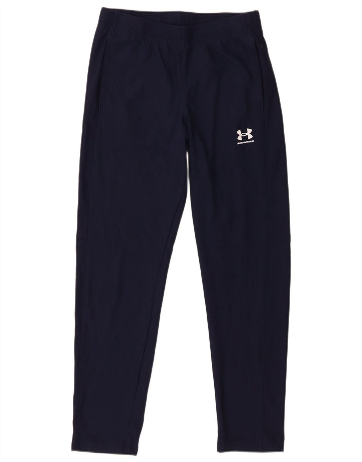 Spodnie dresowe chłopięce Under Armour 13-14 lat XL, granatowe, poliestrowe
