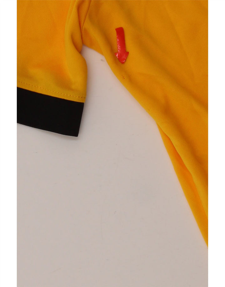 Męski T-shirt Nike Dri Fit Top, średni żółty poliester z blokami kolorów