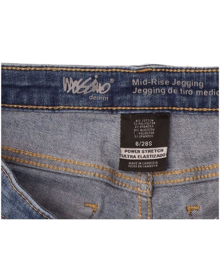 Damskie jeansy skinny Mossimo ze średnim stanem US 6 Small W28 L27 Niebieska bawełna