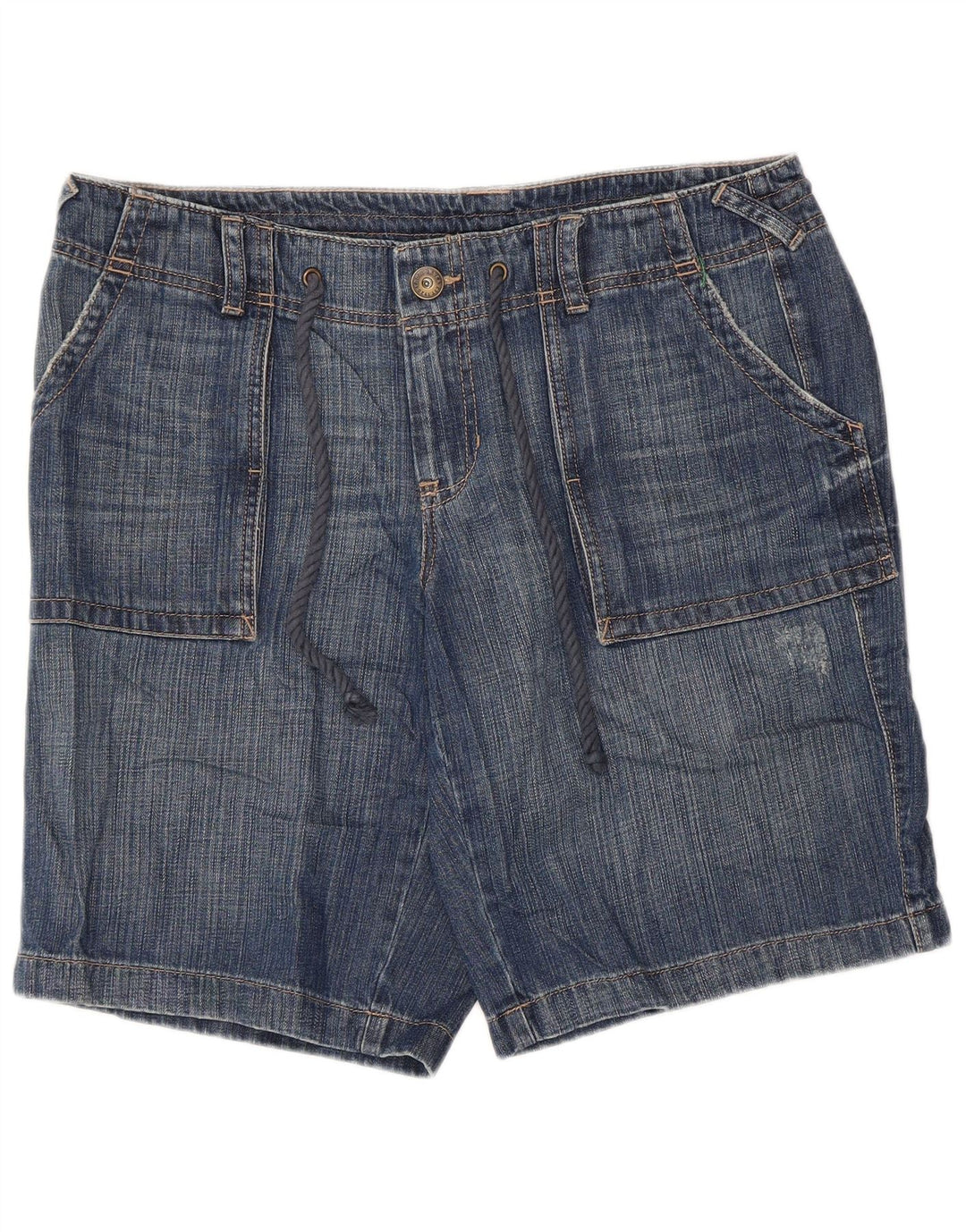 Damskie spodenki jeansowe Eddie Bauer US 12 Large W36, niebieska bawełna