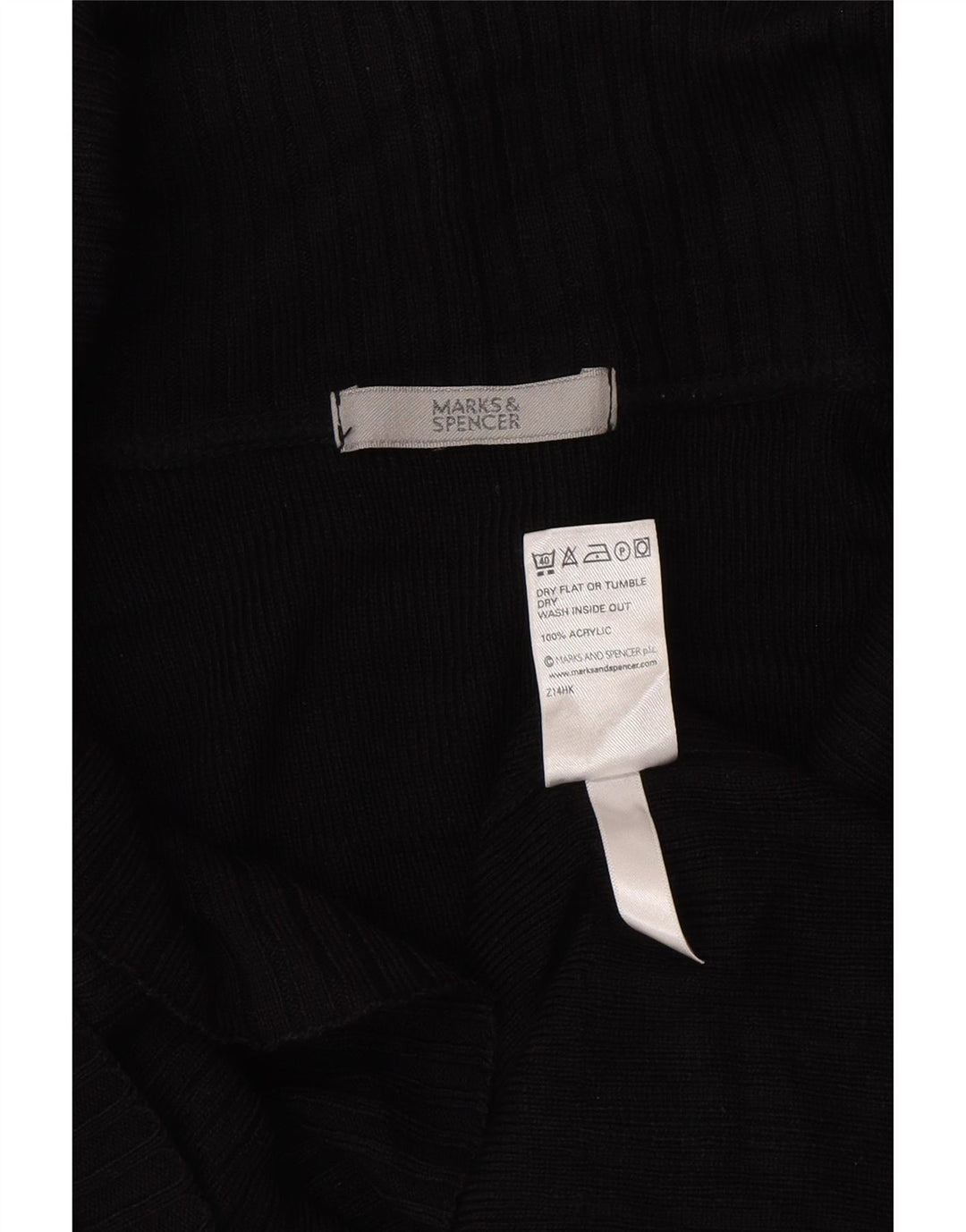 Marks & Spencer Damski sweter kardigan UK 12 Średni czarny akryl