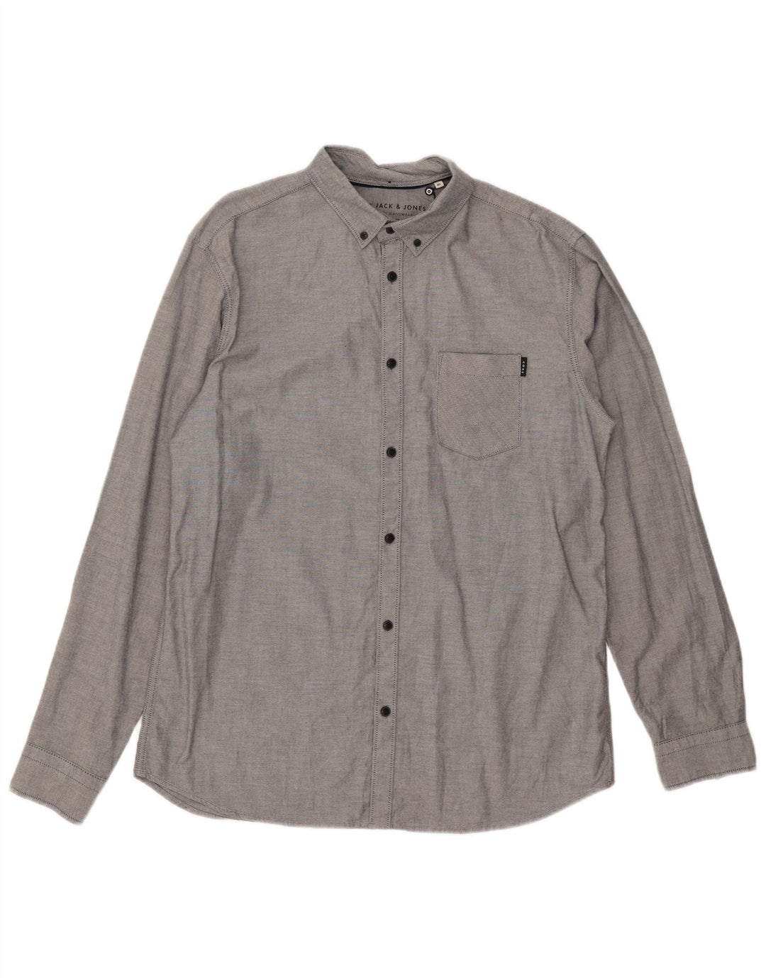 Koszula męska Jack & Jones Slim Fit XL, szara, bawełniana