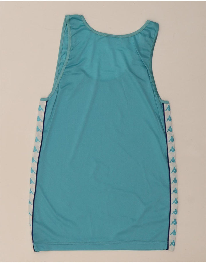 Męska kamizelka z grafiką KAPPA IT 46 Mały niebieski poliamid z blokami kolorów