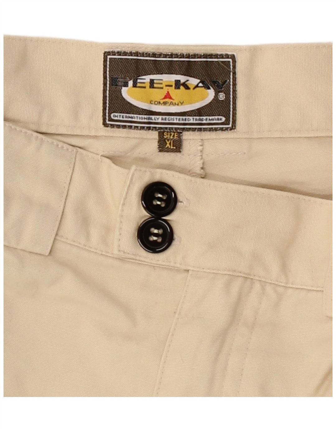 VINTAGE Mens Cargo Shorts XL W36  Beige Cotton Vintage Vintage and Second-Hand Vintage from Messina Hembry 