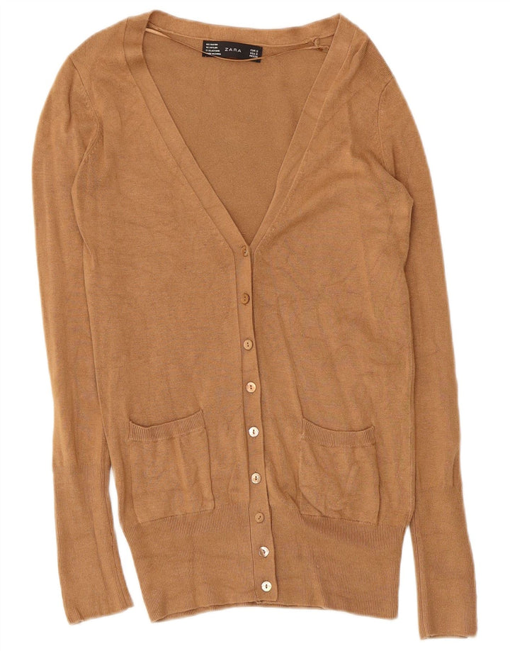 Sweter damski Zara Cardigan UK 10 Small Beige Rayon