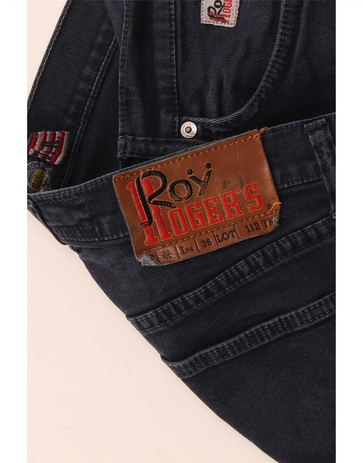 Męskie proste dżinsy Roy Rogers W36 L28 granatowe