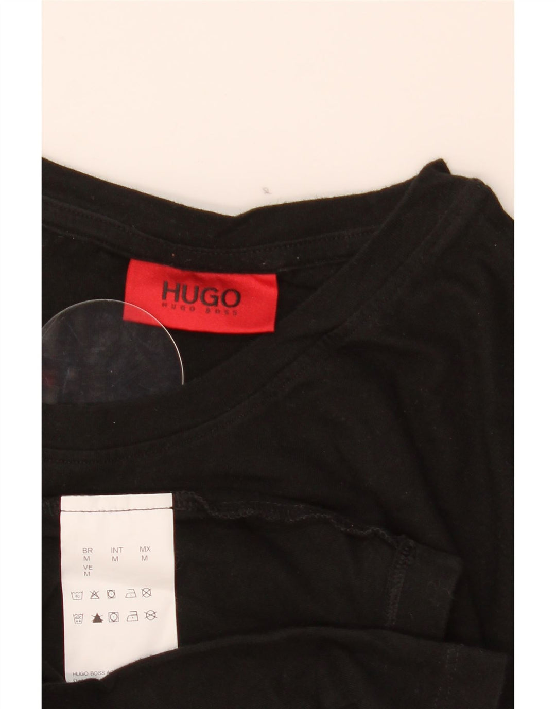 T-shirt męski Hugo Boss, średni czarny, bawełniany