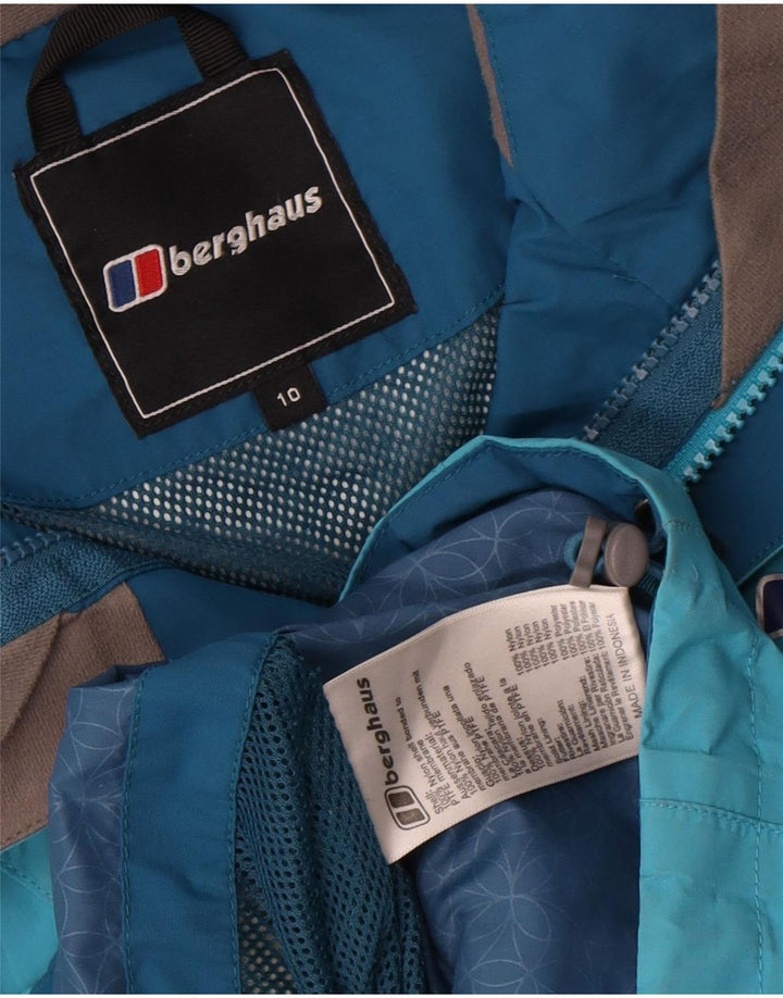 Damska kurtka przeciwdeszczowa z kapturem oversize Berghaus UK 10 Small Blue Nylon