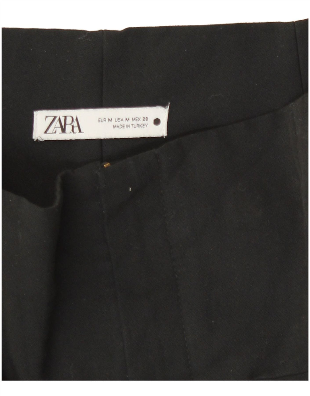 Spodnie damskie Zara Slim Casual, średnie W28 L28, czarne