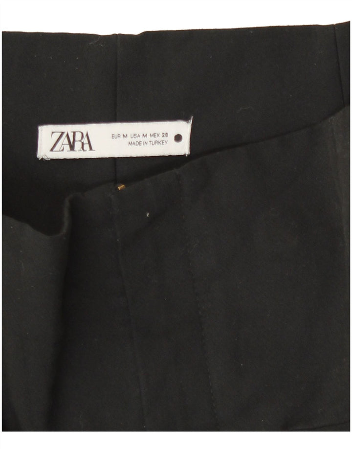 Spodnie damskie Zara Slim Casual, średnie W28 L28, czarne