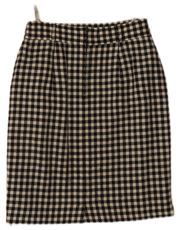 Damska spódnica ołówkowa Gerry Weber EU 36 Small W26 Czarna wełna w pepitkę