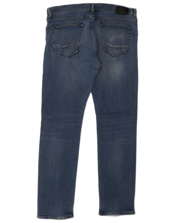 Męskie dżinsy Denton Straight Jeansy Tommy Hilfiger W36 L32 Niebieskie bawełniane