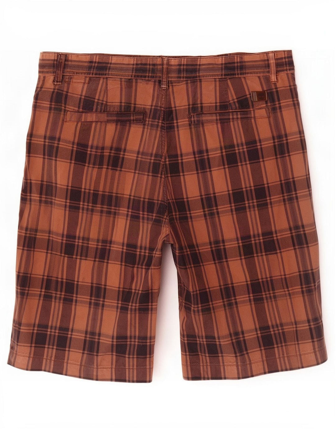 Męskie szorty Chino Timberland W36 w dużą brązową kratę, bawełniane