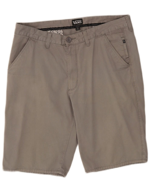 Męskie spodenki codzienne Vans W34, duże, szare, bawełniane
