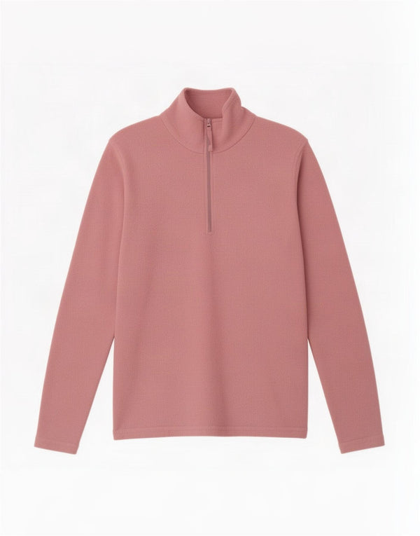Damski sweter polarowy Mountain Warehouse z zamkiem błyskawicznym, UK 6 XS, różowy poliester