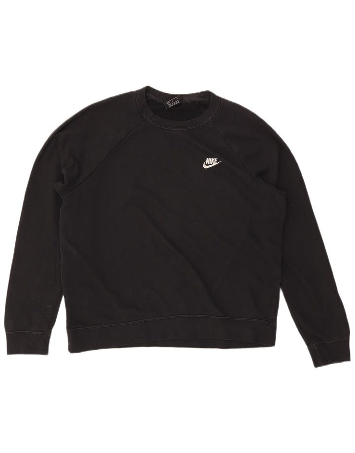 Damska bluza NIKE Bluza UK 16, duża, czarna, bawełniana