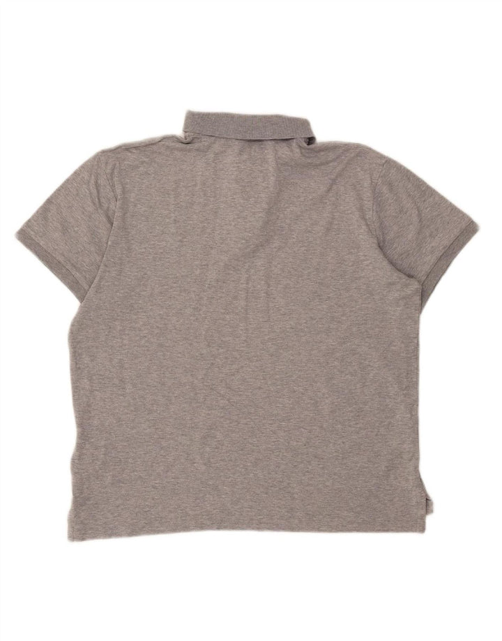 POLO RALPH LAUREN Mens Custom Slim Fit Polo Shirt Medium Grey Cotton