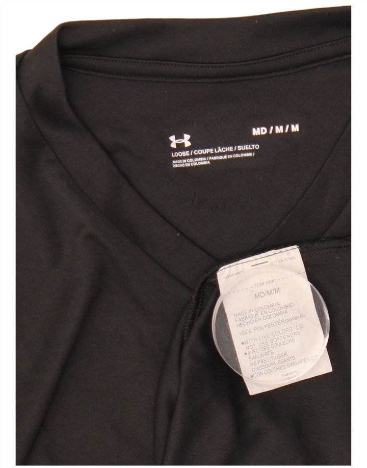 UNDER ARMOUR Męski T-shirt Top, średni czarny poliester